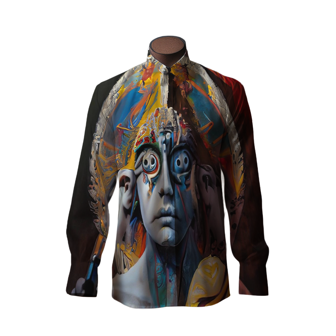 Testigo de todo - Camisa 100% de seda - Manga larga