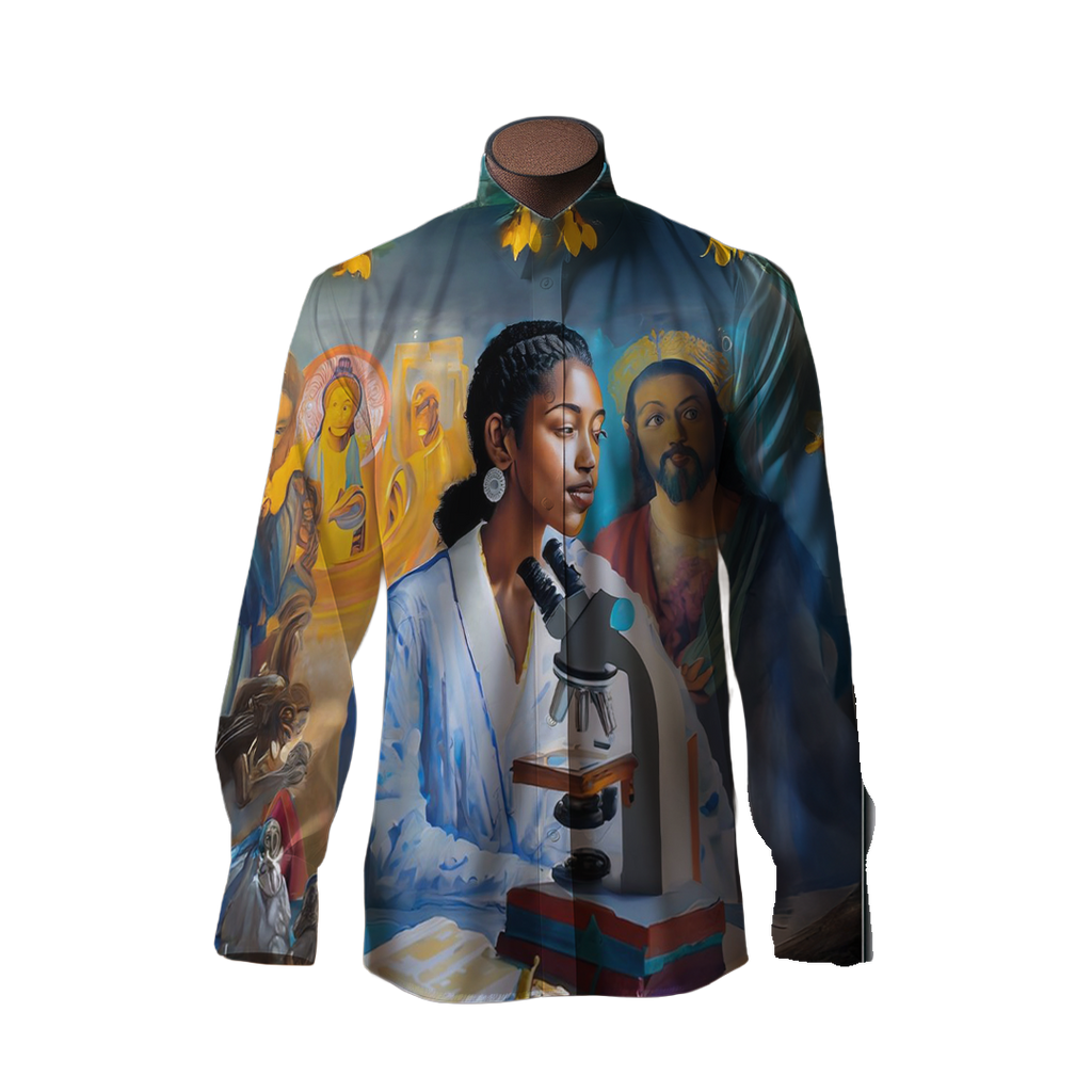 Fe en que se puede - Camisa 100% de seda - Manga larga