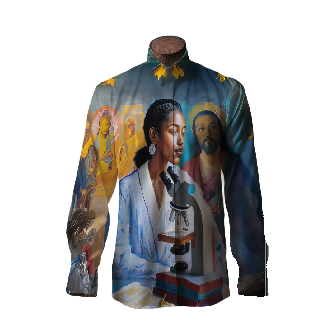 Fe en que se puede - Camisa 100% de seda - Manga larga