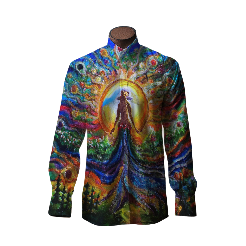 El elegido - Camisa 100% de seda - Manga larga