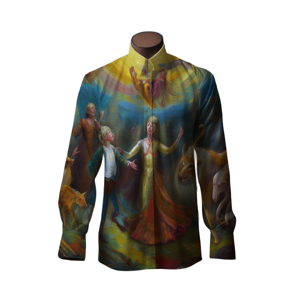 Bailemos hoy - Camisa 100% de seda - Manga larga