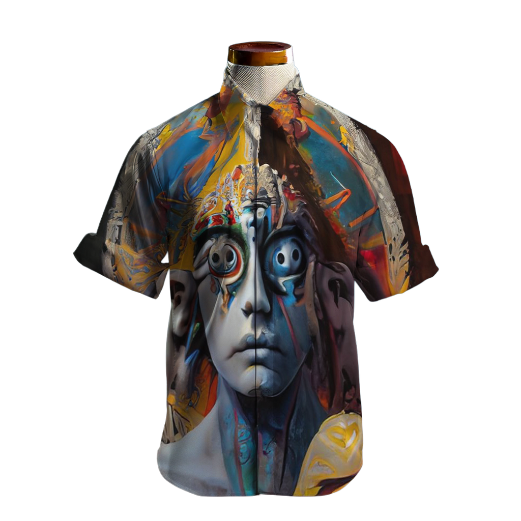 Testigo de todo - Camisa 100% de seda - Manga corta