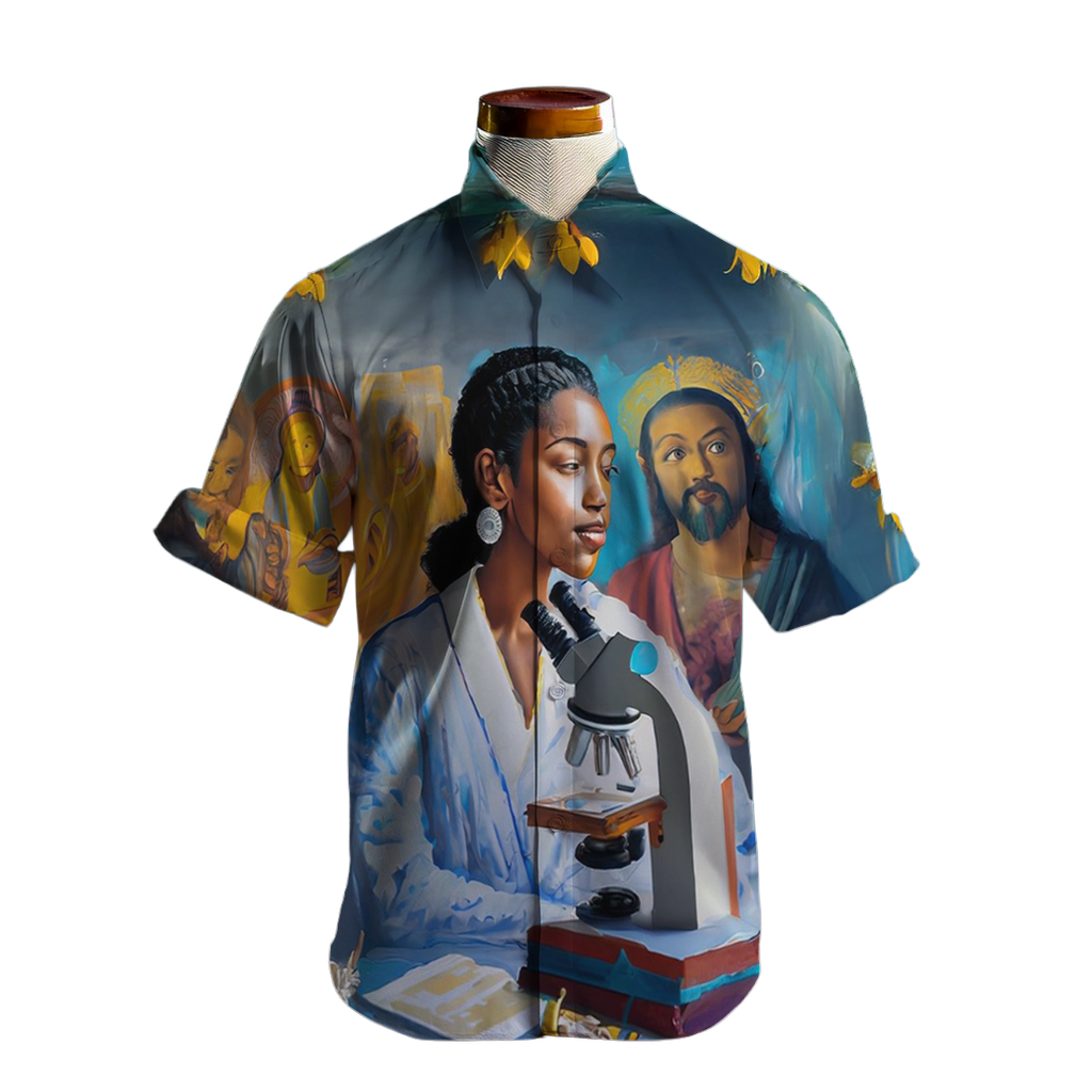 Fe en que se puede - Camisa 100% de seda - Manga corta