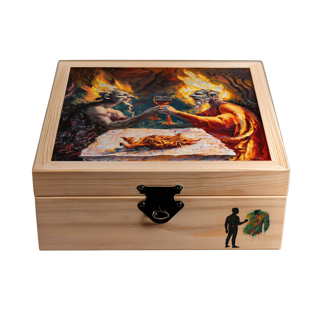 Brindis de fuego - Camisa 100% de seda - Manga corta