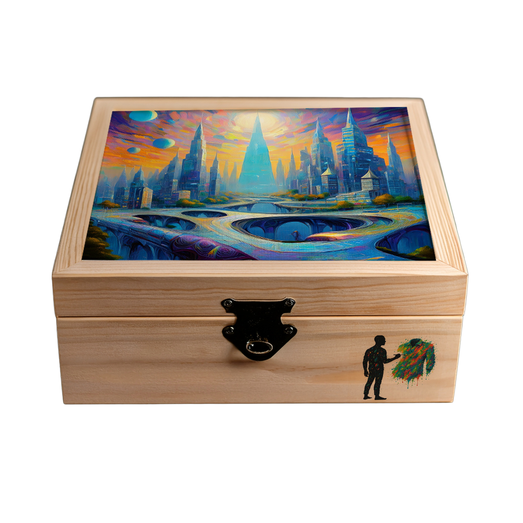 La ciudad de los sueños - Camisa 100% de seda - Manga larga