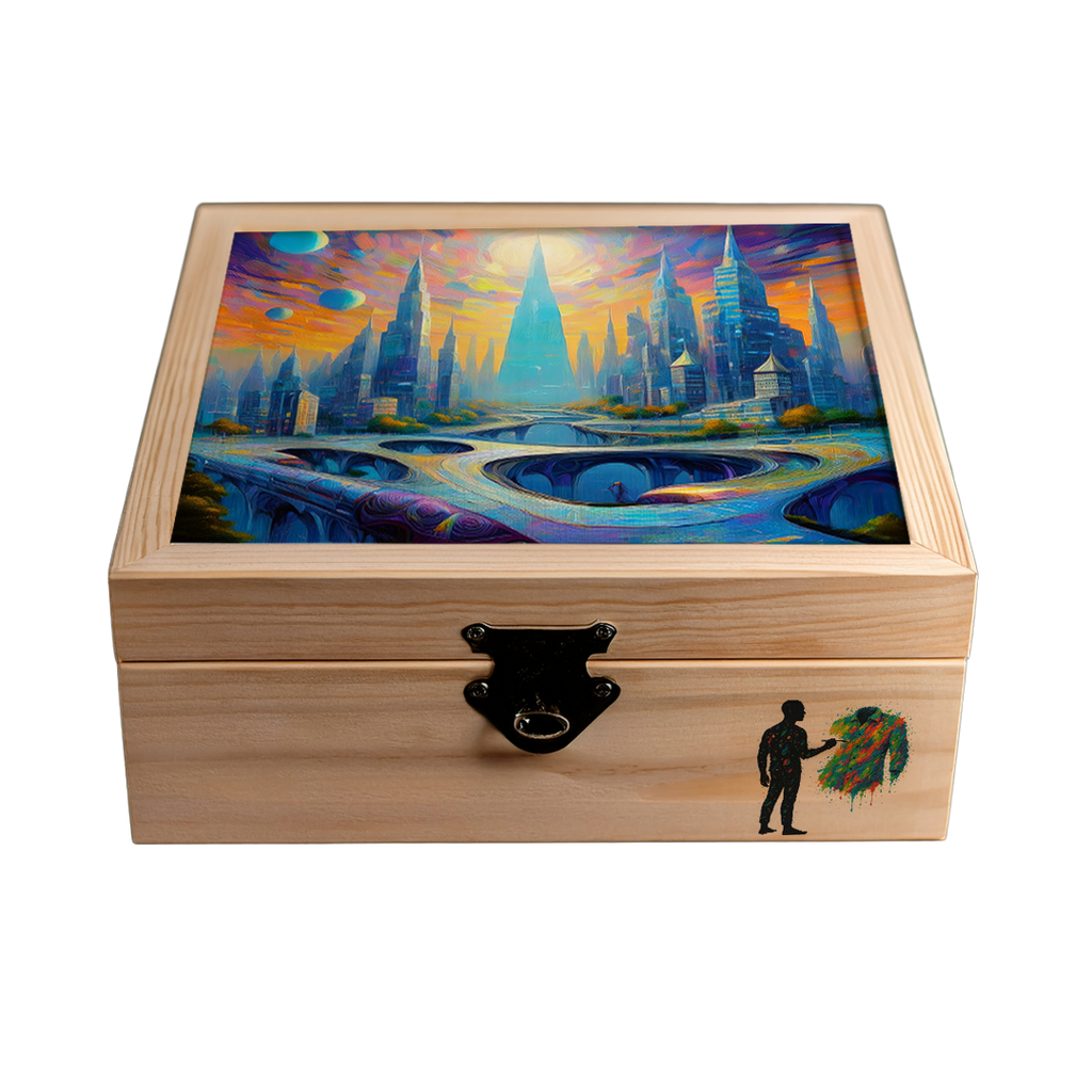 La ciudad de los sueños - Camisa 100% de seda - Manga corta