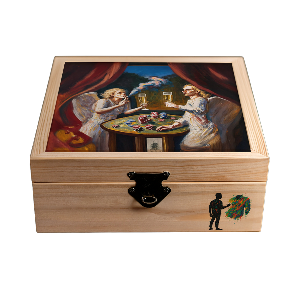 Querubines - Camisa 100% de seda - Manga corta