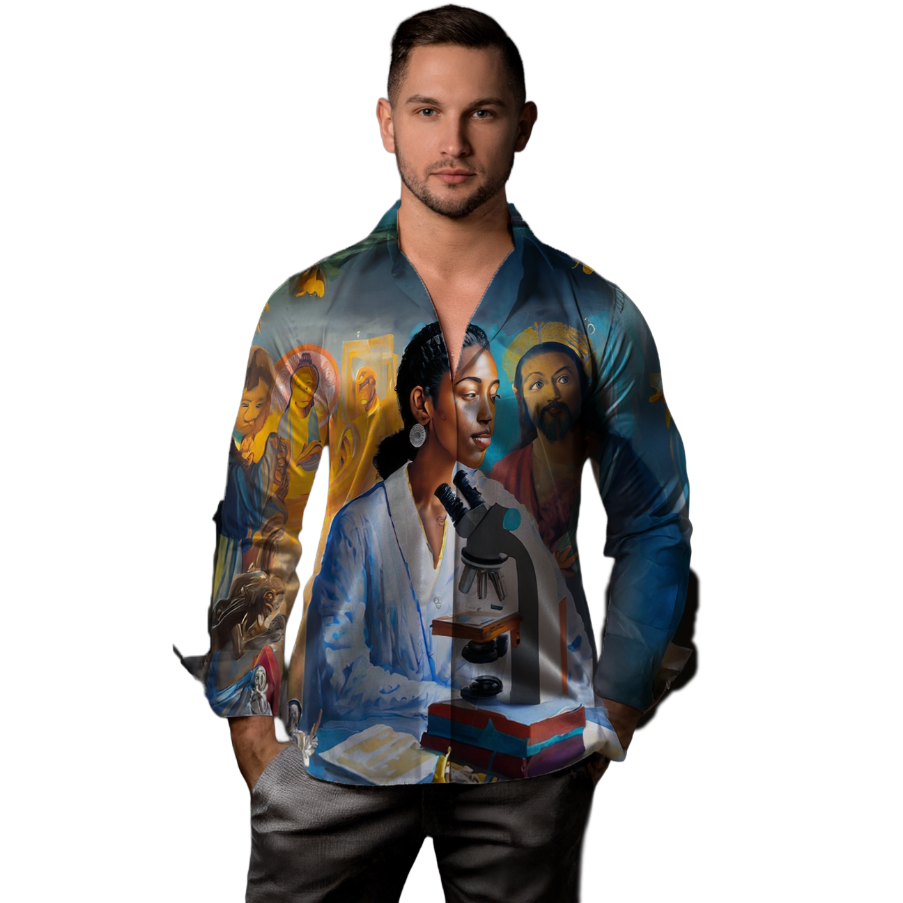 Fe en que se puede - Camisa 100% de seda - Manga larga