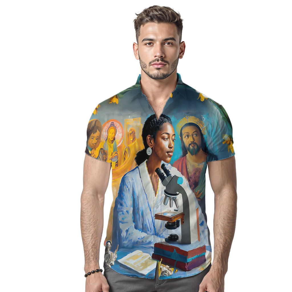 Fe en que se puede - Camisa 100% de seda - Manga corta