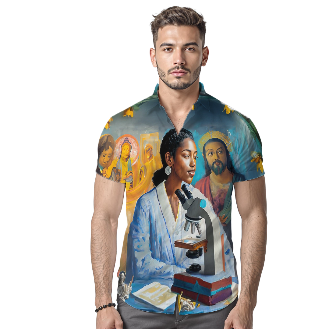 Fe en que se puede - Camisa 100% de seda - Manga corta