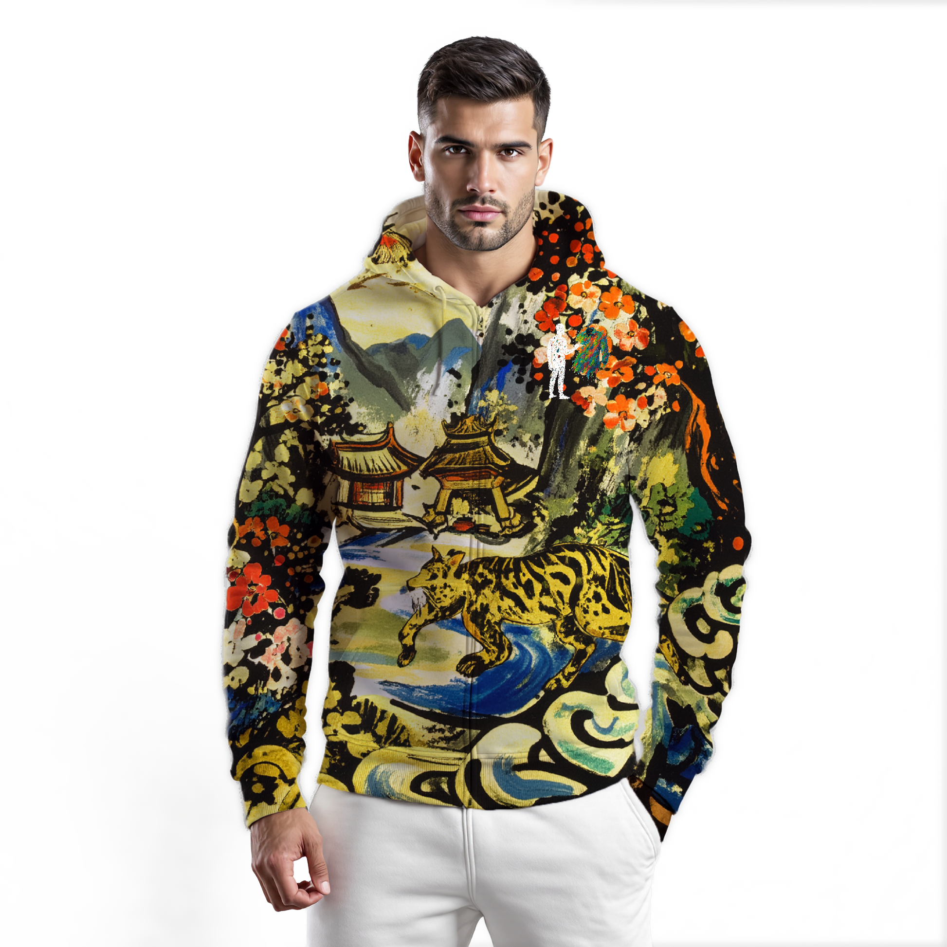 Un día en la aldea - Abrigo 100% de seda