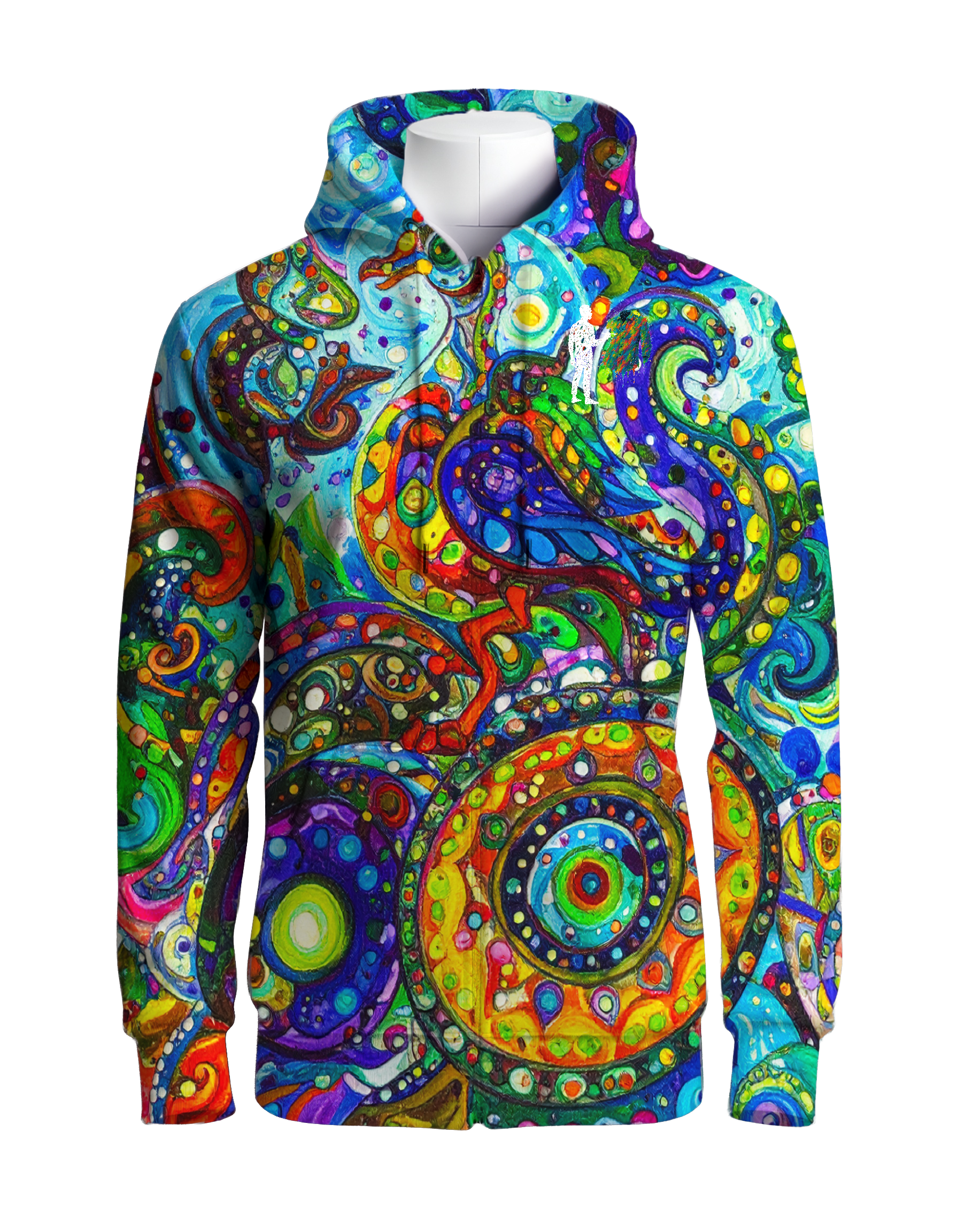 Ave de canto mudo - Abrigo 100% de seda