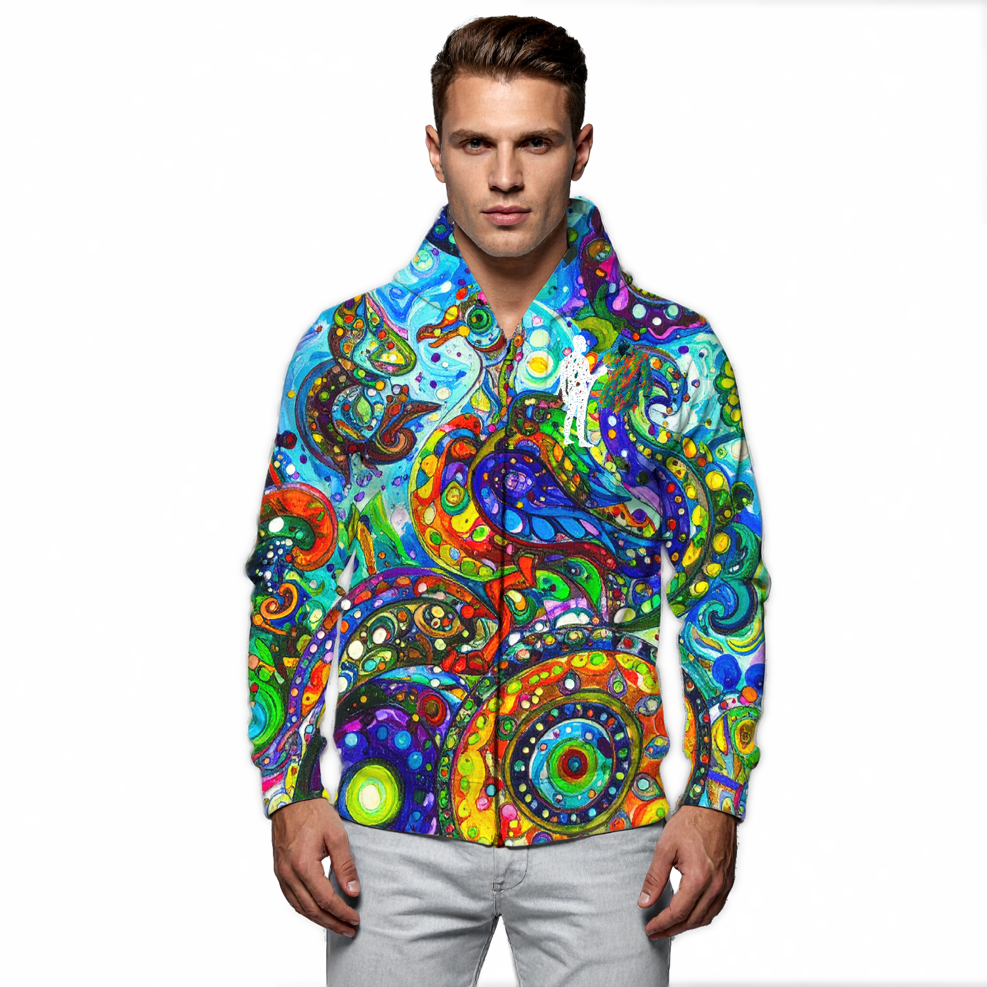 Ave de canto mudo - Abrigo 100% de seda