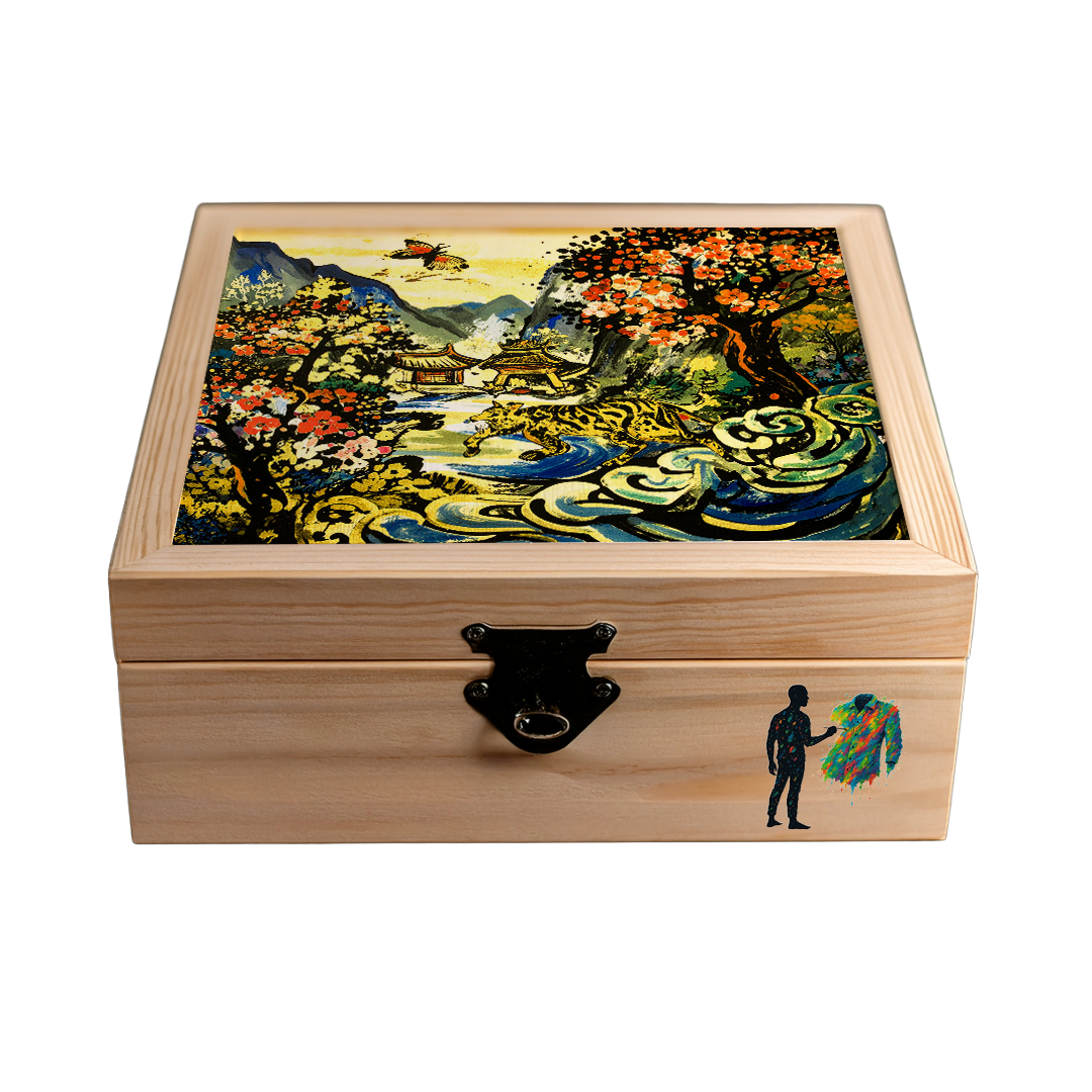 Un día en la aldea - Abrigo 100% de seda