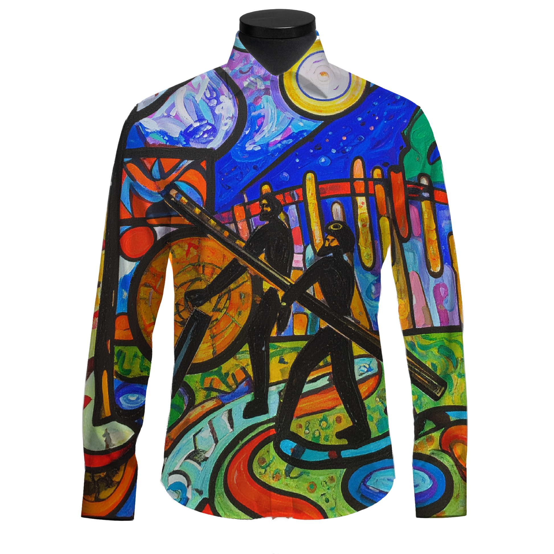 Lográndolo juntos - Camisa 100% de seda - Manga larga